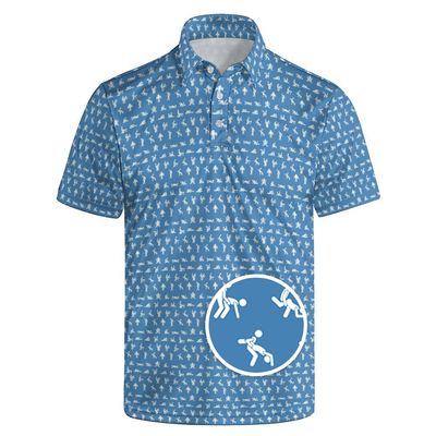 GDEVIG Mens Funny Polo Shirts, Funny Education Golf Shirts Short Sleeve, Moisture Wicking Quick-Dry Business Casual Shirt for Men