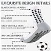 2 Set Soccer Grip Socks,Shin Guard Sleeves for Football Basketball for Men and Women One Size (2 Set (Black+White)) view 2