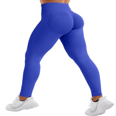 YEOREO SoftHue Workout Leggings for Women Hidden Scrunch No Front Seam Seamless Mid Waist Tummy Control 25" Impact Yoga Pants Deep sea-M