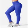 YEOREO SoftHue Workout Leggings for Women Hidden Scrunch No Front Seam Seamless Mid Waist Tummy Control 25" Impact Yoga Pants Deep sea-M view 2
