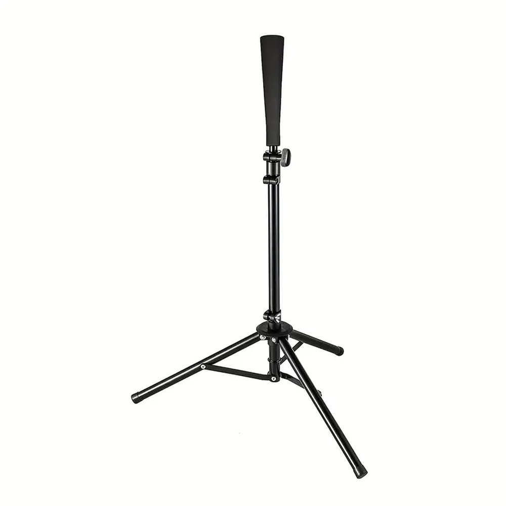 TwirlTide Baseball Hitting Triangle Tee with Elastic Rubber Top Adjustable Height 70-118cm Stable Triangle Base Portable for Kids & Adults