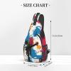 Krirteh Graffiti Art Crossbody Sling Bag For Women Men Adjustable Lightweight Chest Bag Shoulder Bag Sling Backpack Casual Daypack For Sport Travel Hiking view 3