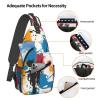 Krirteh Graffiti Art Crossbody Sling Bag For Women Men Adjustable Lightweight Chest Bag Shoulder Bag Sling Backpack Casual Daypack For Sport Travel Hiking view 4
