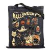 ENSIANTH Long live Halloween Tote Bag Spooky Season Gift Halloween Ghost Shoulder Bag Pumpkin Gift (long Pumpkin bag) view 1