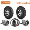 10 Inch Wheel 24V 500W Dual Drive Motor Kit 4.10-4 Off-road Tire 2WD Joystick For Trolley Cart Bike (With joystick, Max speed 6kph) view 2