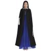 HYYTNHJSD Horse Show Jumping Hooded Cape Unisex Halloween Christmas Cape Costume Party Cape Black view 2