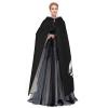 HYYTNHJSD Horse Show Jumping Hooded Cape Unisex Halloween Christmas Cape Costume Party Cape Black view 3
