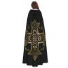 HYYTNHJSD Coptic Orthodox Cross Hooded Cape Unisex Halloween Christmas Cape Costume Party Cape Black view 4