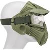 Goldenball Tactical Full Face Airsoft Mask w/Eye Safety & Visor (Olive DRAB) view 3