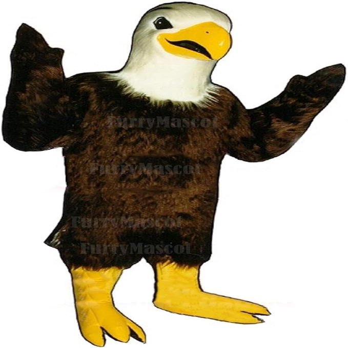 Deluxe Bald Eagle Suit Animal Mascot Costume Party Carnival Mascotte Costumes With Fan Inside the Head