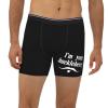 NJHGHHRT I'm Your Huckleberry Men's Underwear Boxer Briefs Black view 2