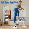 HXD-ERGO Stair Stepper for Home Gym,Folding Vertical Climber Cardio Exercise Machine,Stair Climber for Full Body Workout with Adjustable Handlebar for Women & Men(White) view 2