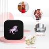 Beautiful Uni-Corn-Horse Jewelry Box PU Leather Display Storage Box Portable Travel Jewelry Organizer Case for Necklaces Rings view 3