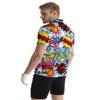 GDEVIG Mens Funny Polo Shirts, Cartoon Graffiti Golf Shirts Short Sleeve, Moisture Wicking Quick-Dry Business Casual Shirt for Men view 4