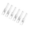 Smsyhgh 50Pack Archery Arrow Nocks ID 4.2mm Insert Plastic Arrow Nocks Replacement Arrow Tails for DIY Hunting Shooting Arrows (Transparent) view 2