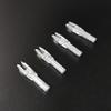 Smsyhgh 50Pack Archery Arrow Nocks ID 4.2mm Insert Plastic Arrow Nocks Replacement Arrow Tails for DIY Hunting Shooting Arrows (Transparent) view 4