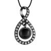 AIWENXI Infinity Cremation Jewelry Urns Necklace for Ashes Stainless Steel Memorial Keepsake Urns Pendant Necklaces Crystal Pearl Ash Pendant for Men Women view 1