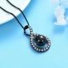 AIWENXI Infinity Cremation Jewelry Urns Necklace for Ashes Stainless Steel Memorial Keepsake Urns Pendant Necklaces Crystal Pearl Ash Pendant for Men Women view 3