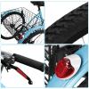 HEVIRGO Adult Tricycle,7 Speed Adult Trikes 24 inch 3 Wheel Bikes with Dual Chain,Cruiser Bike with Large Rear Basket for Seniors, Women, Men for Recreation, Shopping, Exercise 330lbs Atrovirens view 4