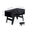 TwirlTide Waterproof Foosball Table Cover Folding Soccer Table Cover Dustproof Cover Moisture Resistant Rectangular Furniture ion Case Durable Oxford Billiard Soccer Table Cover Game Table Cove view 3