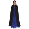 HYYTNHJSD El Paso Strong Hooded Cape Unisex Halloween Christmas Cape Costume Party Cape Black view 2