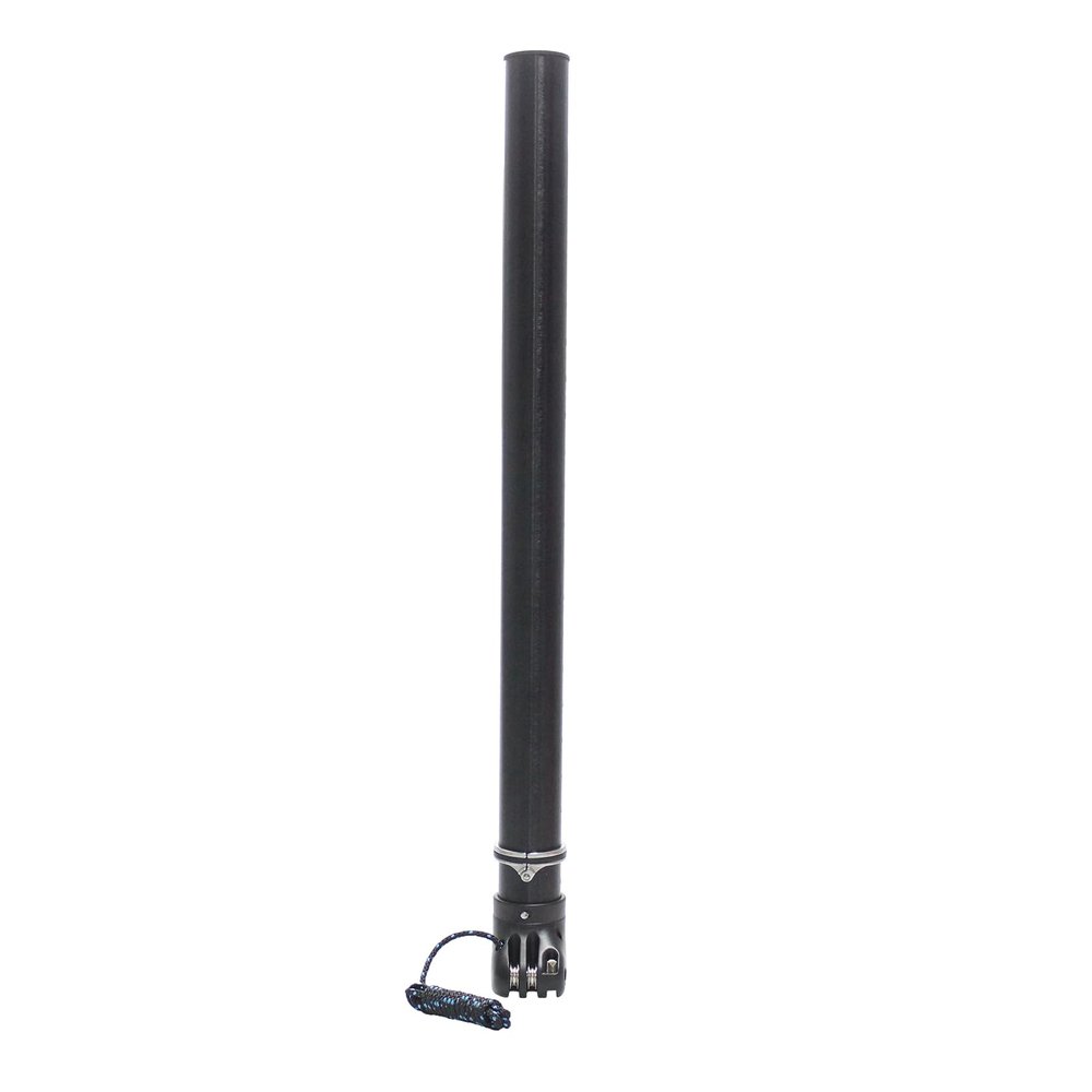EI viento Windsurfing SDM mast Extension with Stainless Steel SDM Ring, 45cm Black, for Windsurfing