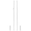 Aoneky 2.75 Inch Professional Permanent Volleyball Net Posts Pair with 3.15 Inch Ground Sleeves Heavy Duty Steel Poles for Outdoor Court Installation Net Not Included view 3