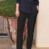Lolvmvchi Deals of The Day Order MYS,Linen Ankle Pants for Women Casual Elastic High Waisted Business Pants Vacation Bermuda Pants with Pockets,Black,X-Large view 4