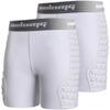 COOLOMG Women Sliding Shorts Softball Padded Compression Slider Shorts for Baseball Football Lacrosse Cricket White L view 1