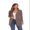 GRECERELLE Women Cardigan Long Sleeve Open Front Button Down V Neck Ribbed Knit Lightweight Sweater Outerwear with Pocket S, Pink view 4