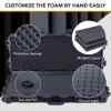 Lykus HC-9010 Long Waterproof Hard Case with Customizable Foam Insert and Wheels, Interior Size 34.17x13.19x5.12 in, Suitable for long items view 2