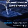 TIICHOO Mens Incontinence Underwear Washable Cotton Incontinence Boxer Briefs with Front Fly 3 Pack (3X-Large, 3 Black) view 3