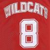 Basketball Jersey for Mens Wildcats High School Shirt 14 Troy Bolton Jersey 8 Chad Danforth Stitched Jersey Red/White S-3XL (US, Alpha, Large, Regular, Regular, 8 Red) view 2