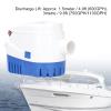 Bilge Submersible Pump, Automatic Boat Water Pump Auto with Float Switch, Bilge Electric ABS Accessory for Drainage Marine Power (DC24V 750GPH) view 3