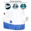 Bilge Submersible Pump, Automatic Boat Water Pump Auto with Float Switch, Bilge Electric ABS Accessory for Drainage Marine Power (DC24V 750GPH) view 4