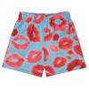 DIOTSR Men's Graphic Shorts Casual Streetwear Cool Basketball Running Workout Shorts with Pockets Drawstring Waist (Lips-Mark Blue, X-Small) view 1