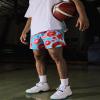 DIOTSR Men's Graphic Shorts Casual Streetwear Cool Basketball Running Workout Shorts with Pockets Drawstring Waist (Lips-Mark Blue, X-Small) view 3