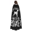 HYYTNHJSD Life is Better with A Boxer Dog Hooded Cape Unisex Halloween Christmas Cape Costume Party Cape Black view 4