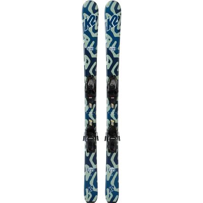 K2 Indy Youth All Mountain Skis, 100cm w/4.5 FDT Jr