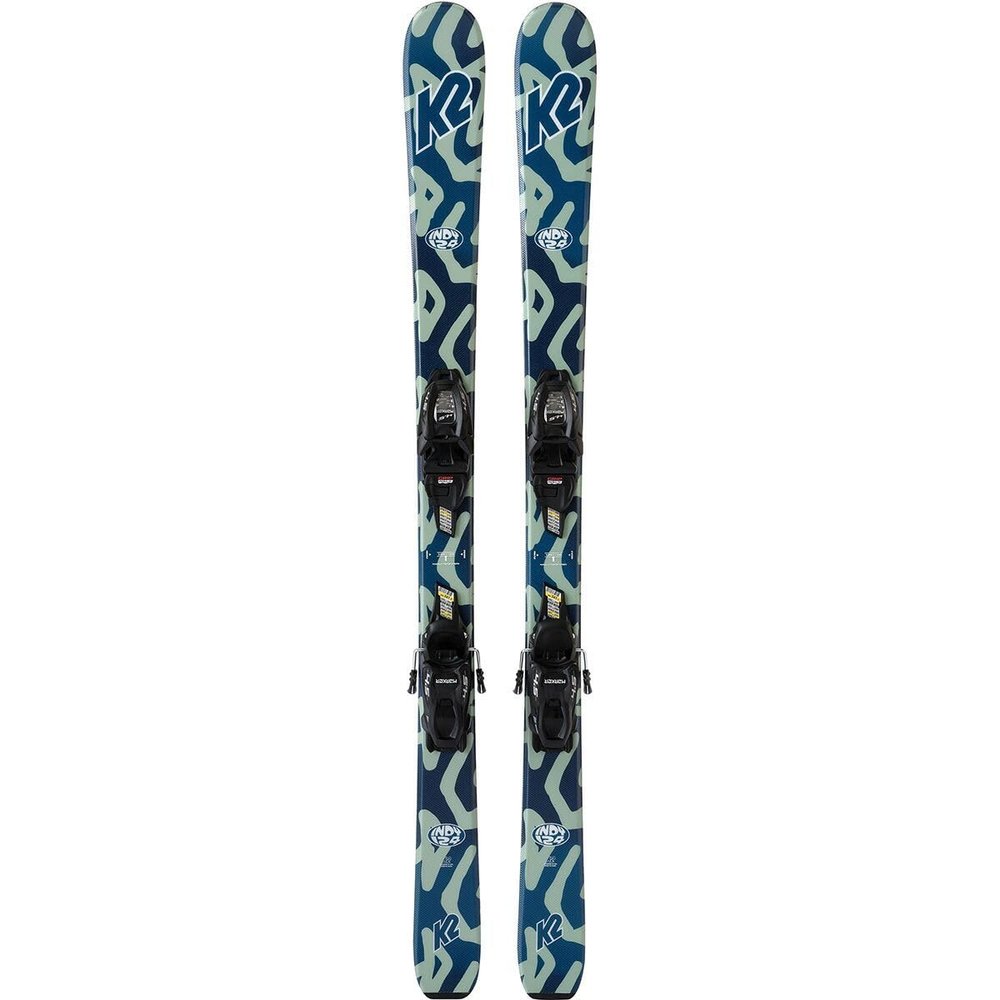 K2 Indy Youth All Mountain Skis, 100cm w/4.5 FDT Jr