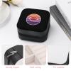 Lipstick Lesbian Flag Jewelry Box PU Leather Display Storage Box Portable Travel Jewelry Organizer Case for Necklaces Rings view 4