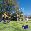 Outdoor/Indoor 5ft-6.8ft Volleyball Poles with Training net and Badminton net for Backyard with Wheels Adjustable Height for Men,Women,Adult,Youth,Kids view 4