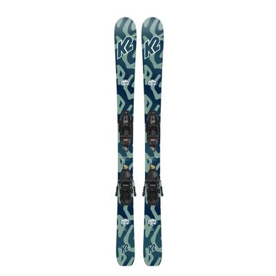 K2 Indy Youth All Mountain Skis, 136cm w/7.0 FDT Jr