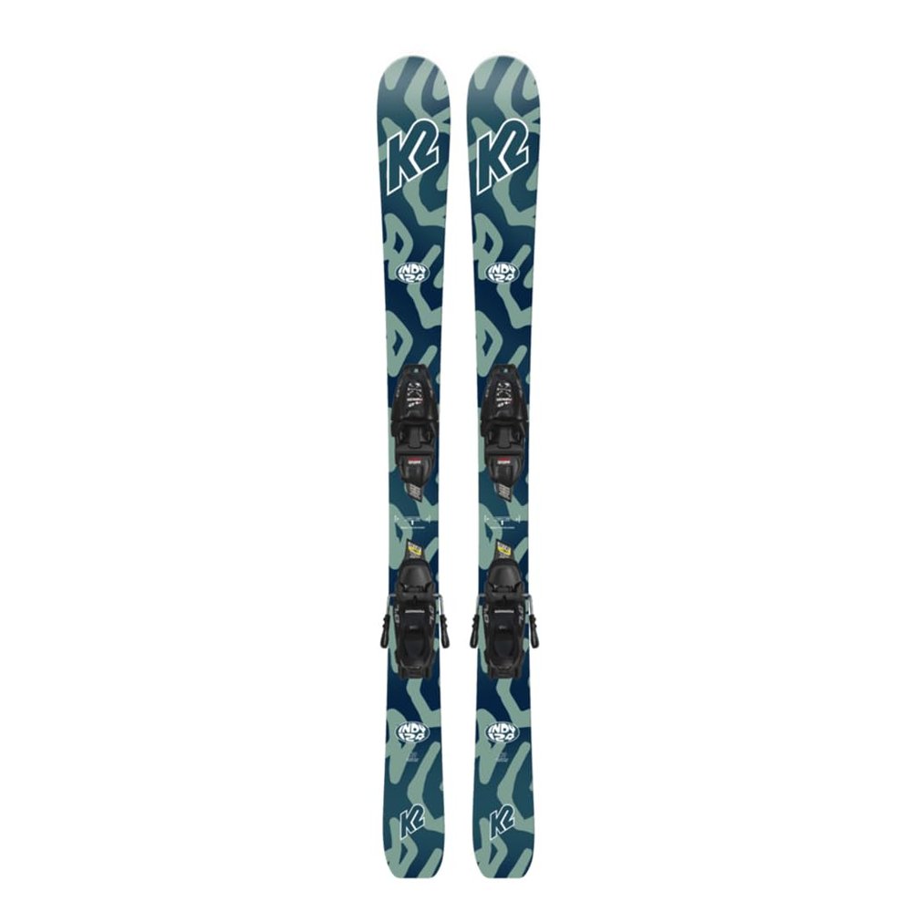 K2 Indy Youth All Mountain Skis, 136cm w/7.0 FDT Jr