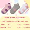 Comfoex 12 Pairs Girls Socks 4-6 6-8 8-10 Years Old Athletic Ankle Cotton Short Socks For Little Big Kids view 4