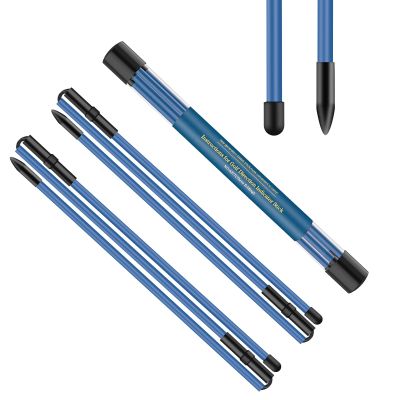 Golf Alignment Sticks 2 Pack,Golf Alignment Rods Upgraded 48" Collapsible Golf Practice Sticks Golf Training Aid for Aiming,Putting,Golf Training Sticks with Clear Tube Case (Blue)