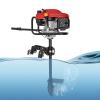 4 Stroke Outboard Motor Engine 3.5 HP/3.5 KW Boat Engine with Air Cooling, 1.3L/ 0.34gal, Marine Boat Motor for Inflatable Boats, Iron Boats, Plastic Boats, Fiberglass Boats, Wooden Boats view 1