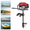 4 Stroke Outboard Motor Engine 3.5 HP/3.5 KW Boat Engine with Air Cooling, 1.3L/ 0.34gal, Marine Boat Motor for Inflatable Boats, Iron Boats, Plastic Boats, Fiberglass Boats, Wooden Boats view 3