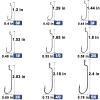 Natufish EWG Hooks for Bass Fishing,50Pcs Texas Carolina Rig Hooks Worm Hook Weedless/Inline for Soft Plastic Baits Saltwater(Size 2#) view 4
