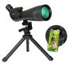 Gosky 12x55 Monocular Telescope and Gosky HD Spotting Scope 20-60x80 with Tripod and Smartphone Adapter, BAK 4 Prism Spotter Scopes for Bird Watching Target Shooting Hunting Wildlife Scenery Travel view 2